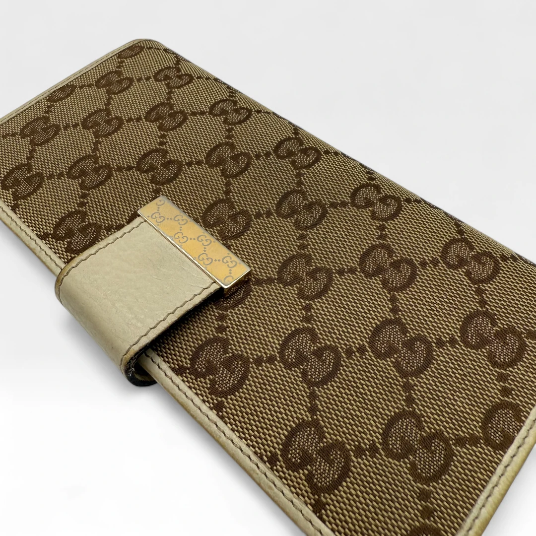 Gucci Geldbeutel länglich beige