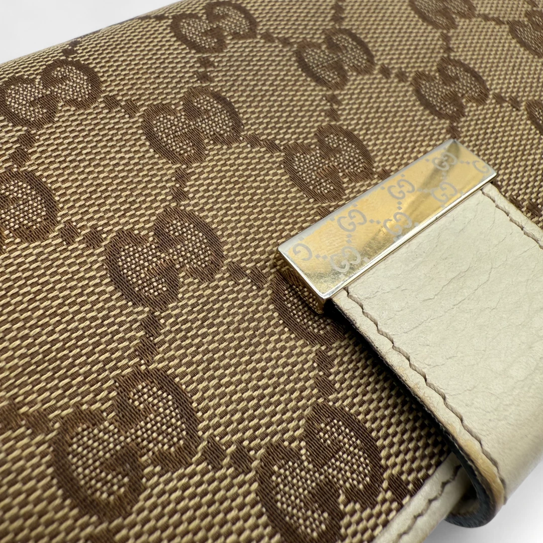 Gucci Geldbeutel länglich beige