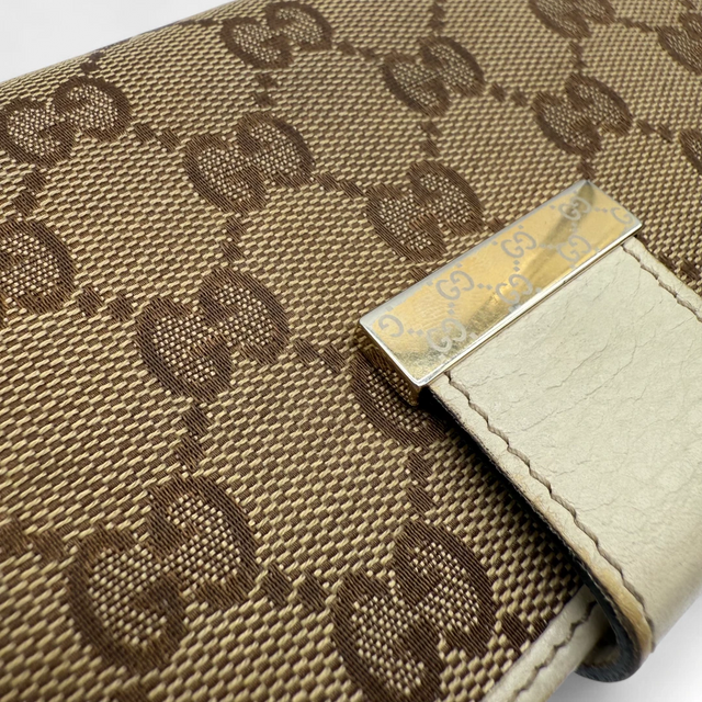 Gucci Geldbeutel länglich beige
