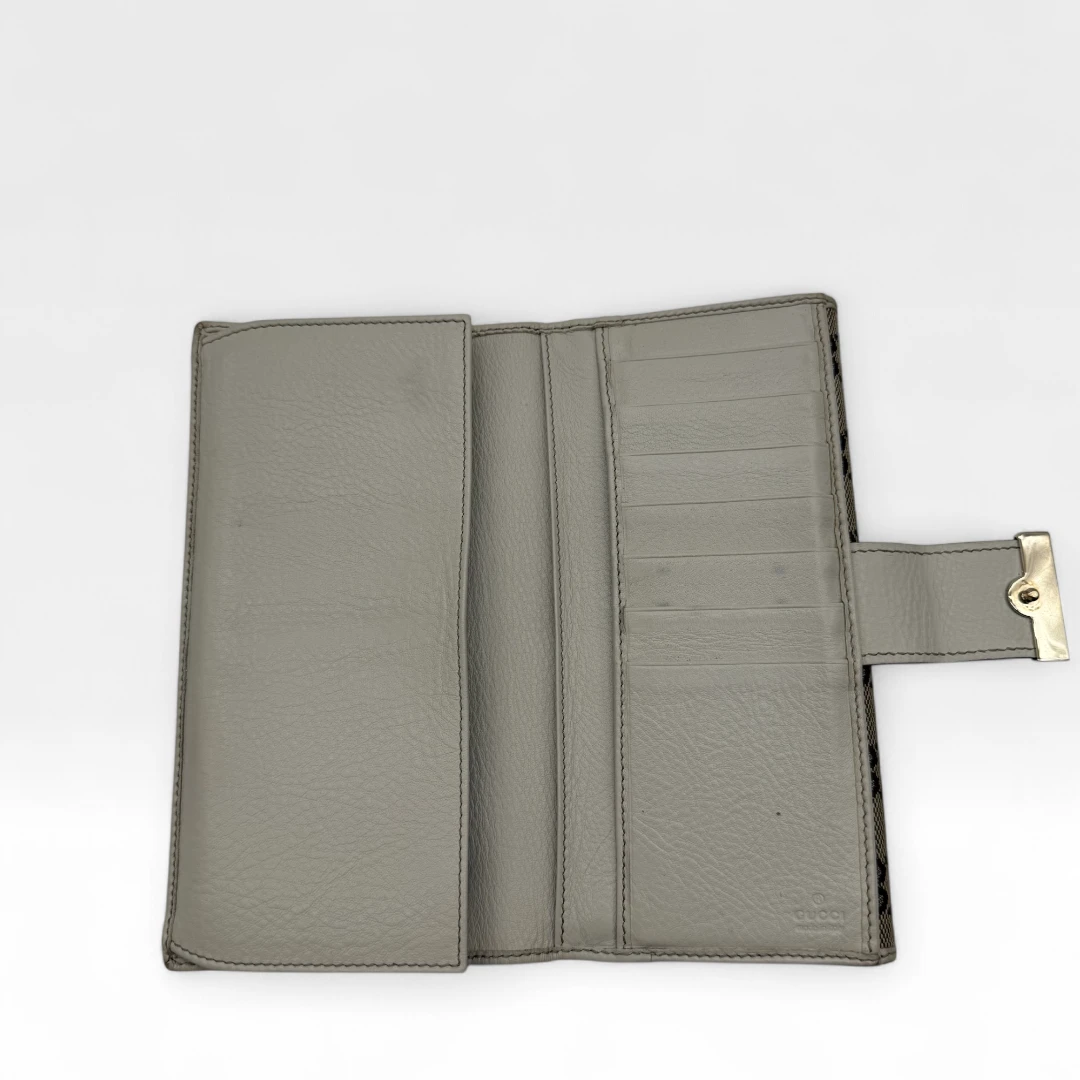 Gucci Geldbeutel länglich beige