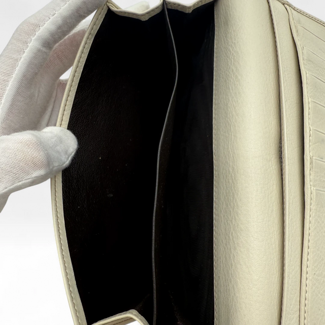 Gucci Geldbeutel länglich beige