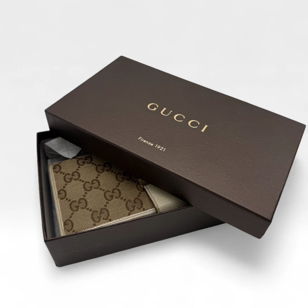 Gucci Geldbeutel länglich beige