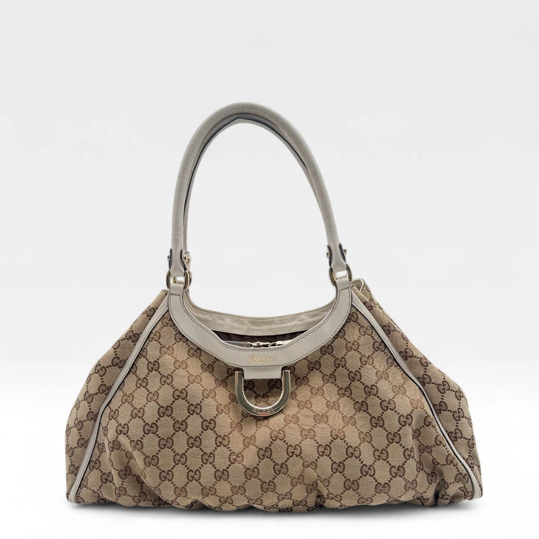 Gucci Handtasche D-Ring monogram beige