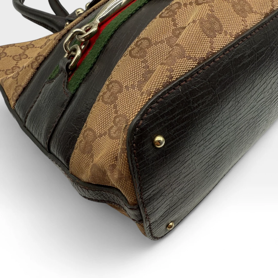 Gucci Handtasche Horsebit Shopper beige