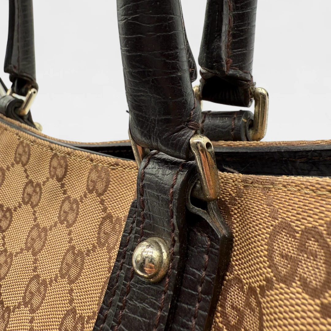 Gucci Handtasche Horsebit Shopper beige