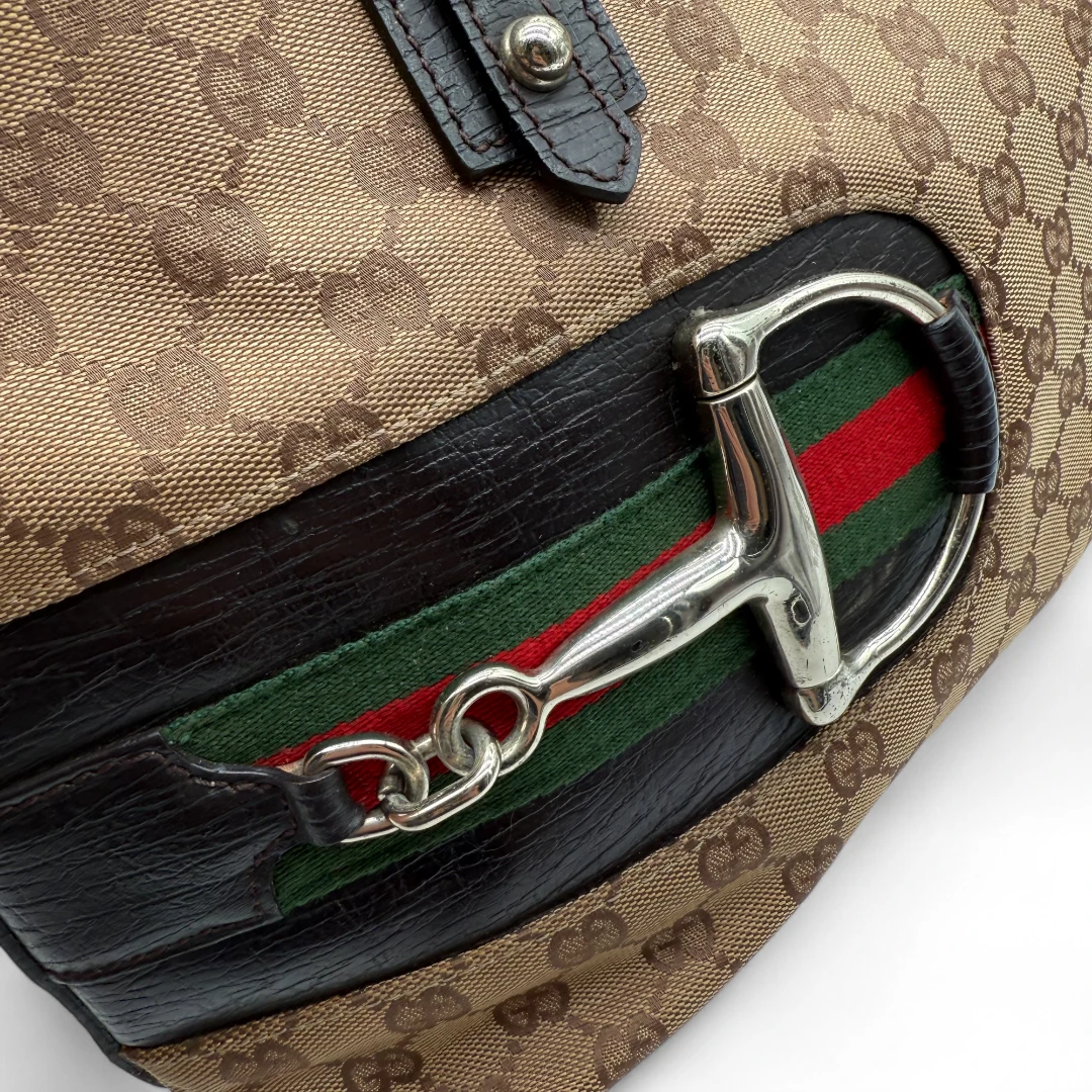 Gucci Handtasche Horsebit Shopper beige