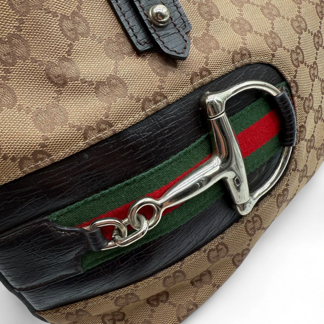Gucci Handtasche Horsebit Shopper beige