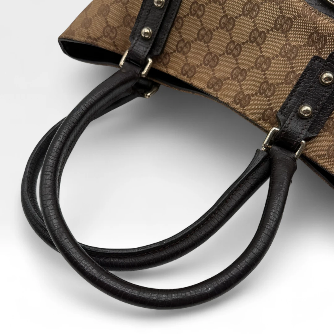 Gucci Handtasche Horsebit Shopper beige
