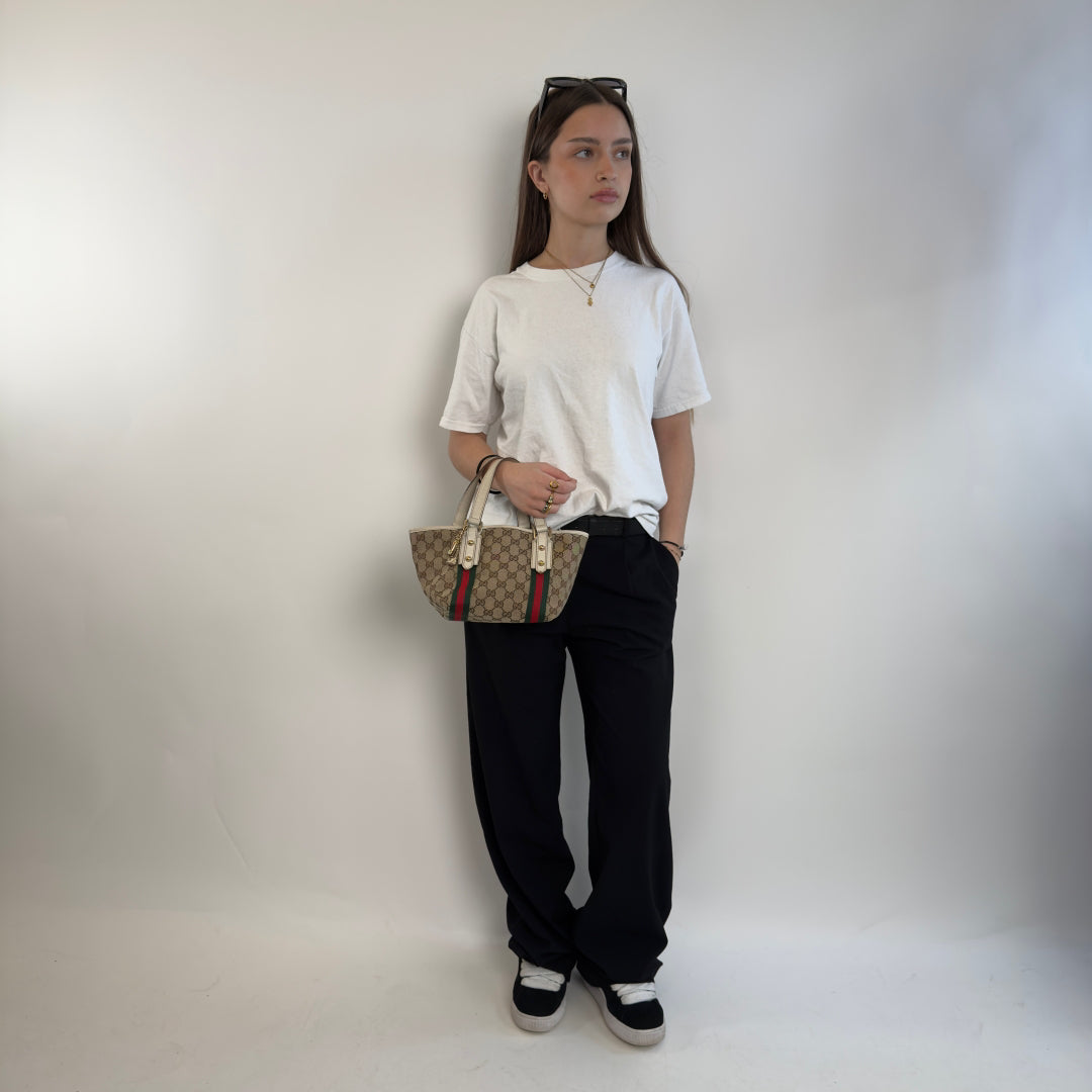 Gucci handbag Sherry Line small beige