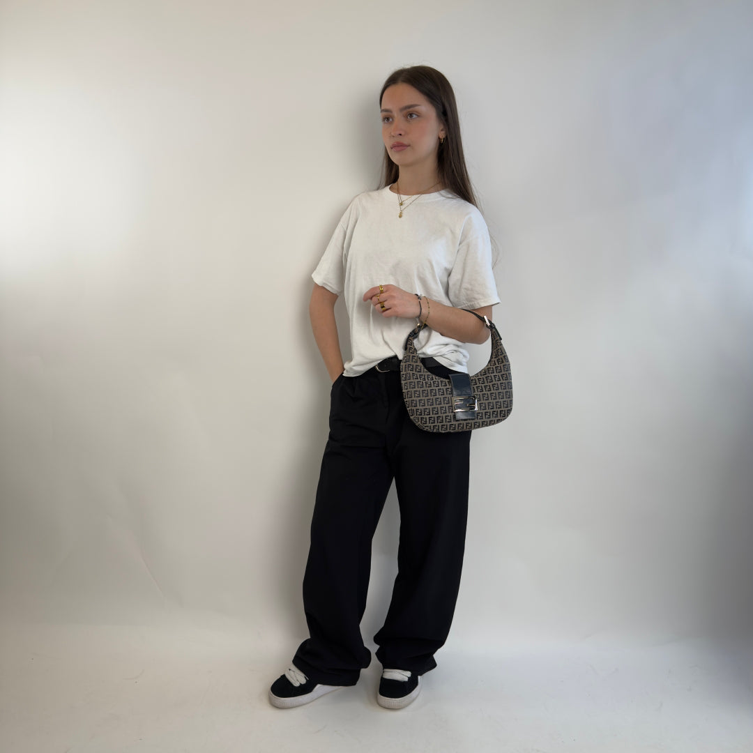 Fendi handbag Croissant Form beige &amp; blue
