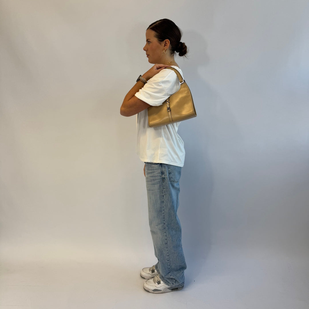 Gucci handbag Jackie made of beige leather
