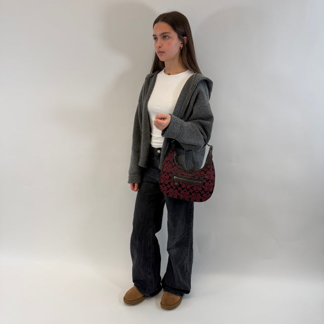 Schultertasche Hobo Signature