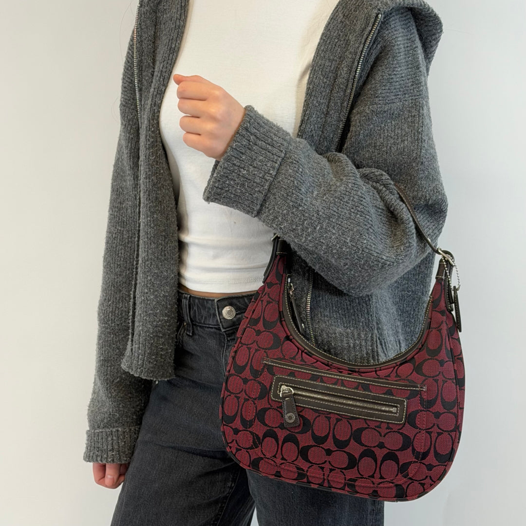 Schultertasche Hobo Signature