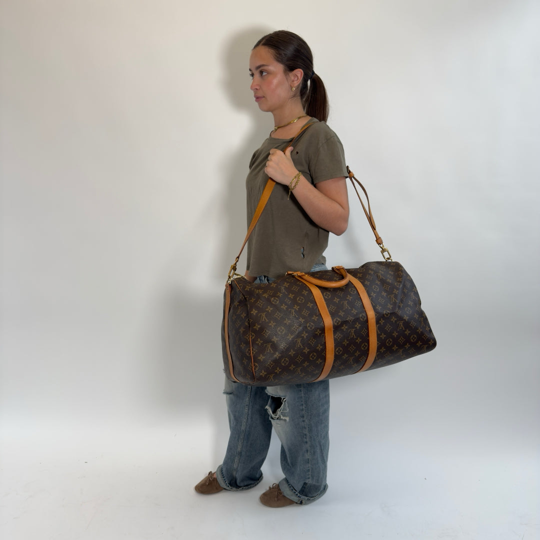 Louis Vuitton Reisetasche Keepall 55 Bandouliére