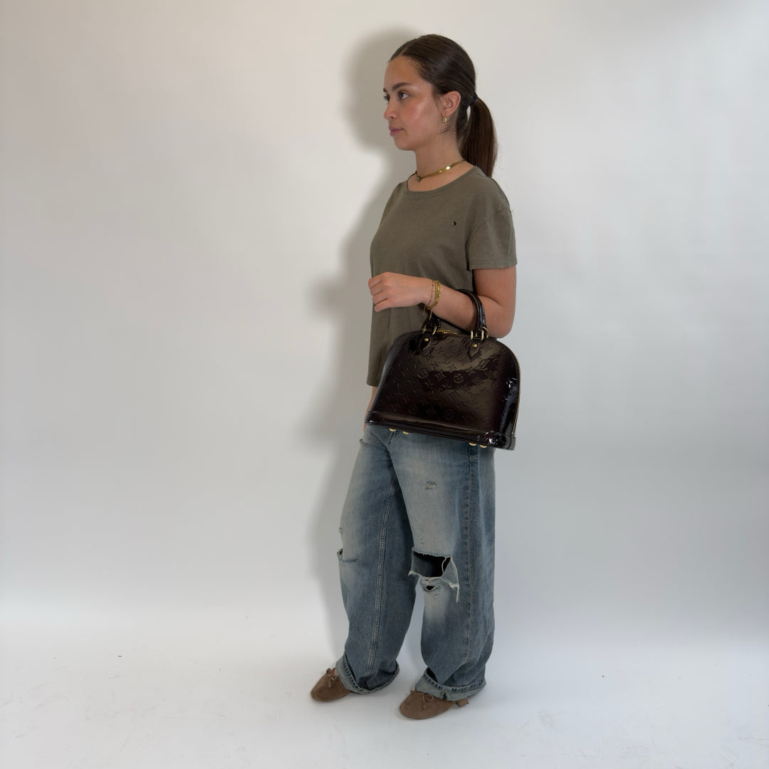 Louis Vuitton Handtasche Alma PM Vernis