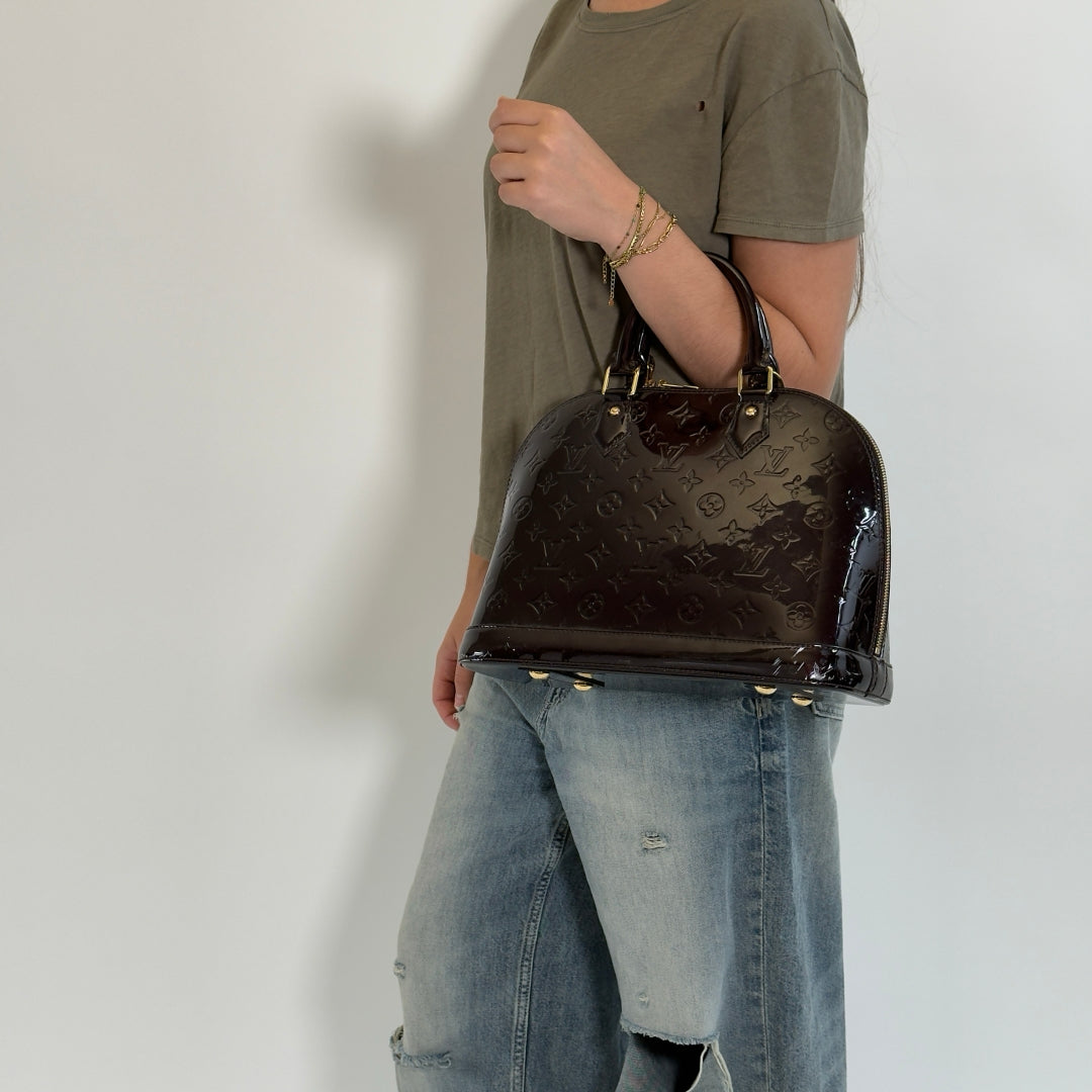 Louis Vuitton Handtasche Alma PM Vernis