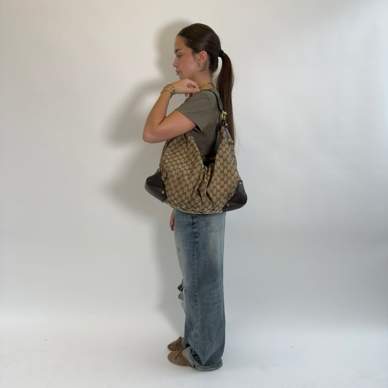 Gucci Jockey Large Hobo Shoulder Bag