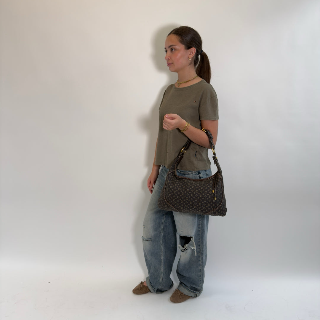 Louis Vuitton Schultertasche Mini Lin Manon MM Hobo