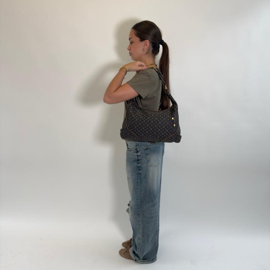Louis Vuitton Schultertasche Mini Lin Manon MM Hobo