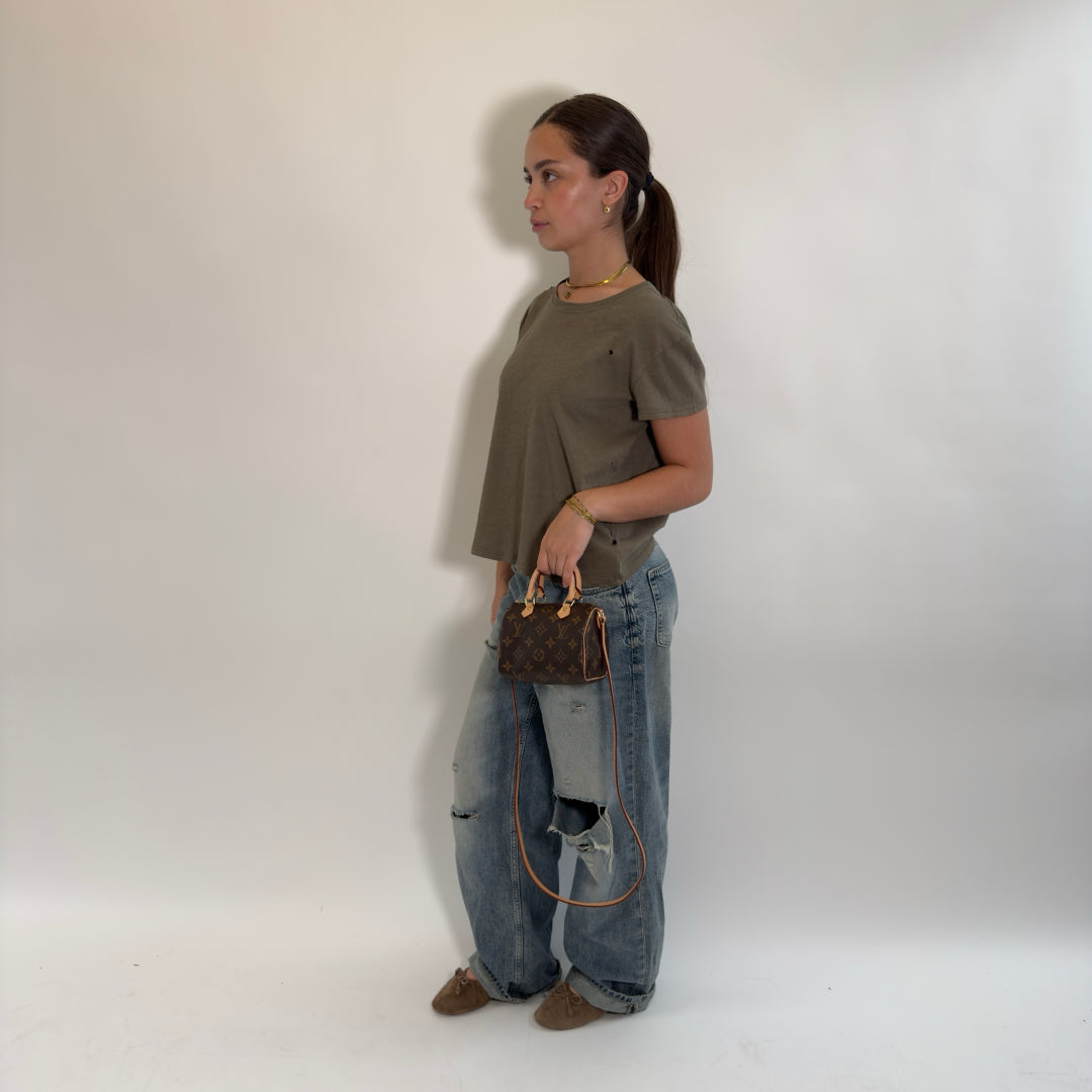 Louis Vuitton Nano Speedy Handbag