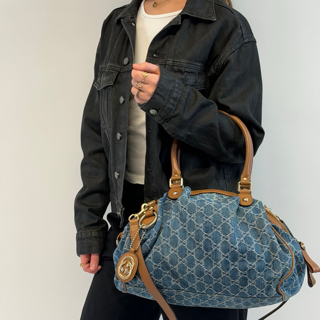 Gucci Handtasche Sukey Denim