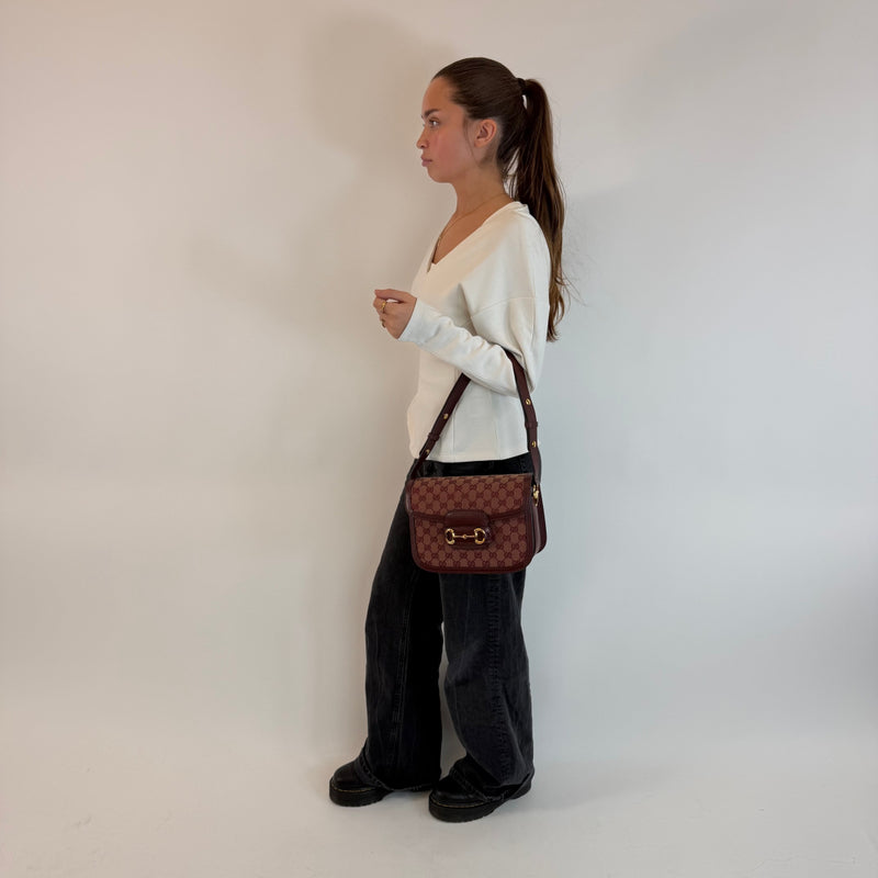 Bolso de hombro mediano Horsebit 1955