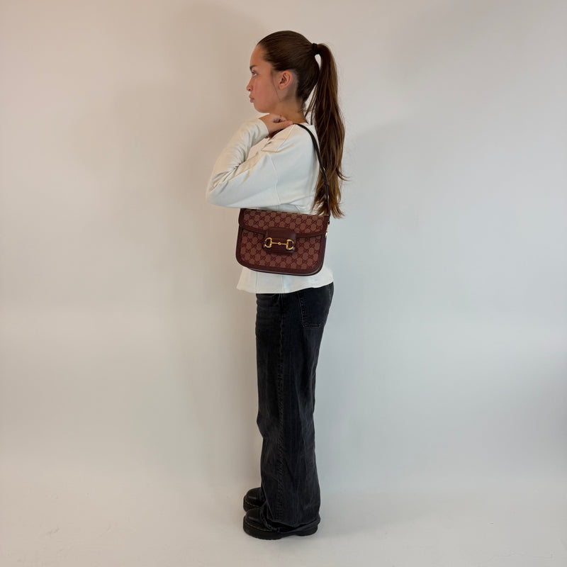 Bolso de hombro mediano Horsebit 1955