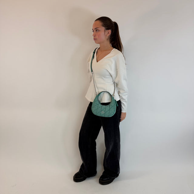 Handtasche Croissant Form