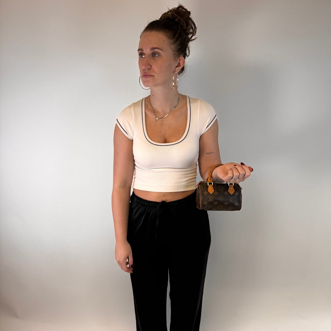 Louis Vuitton handbag Nano Speedy brown