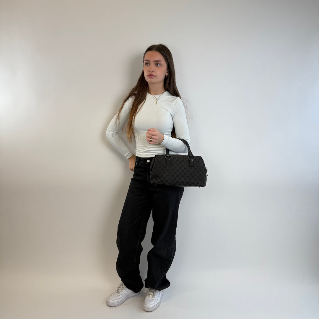 Gucci Handtasche Abbey monogram dunkelbraun