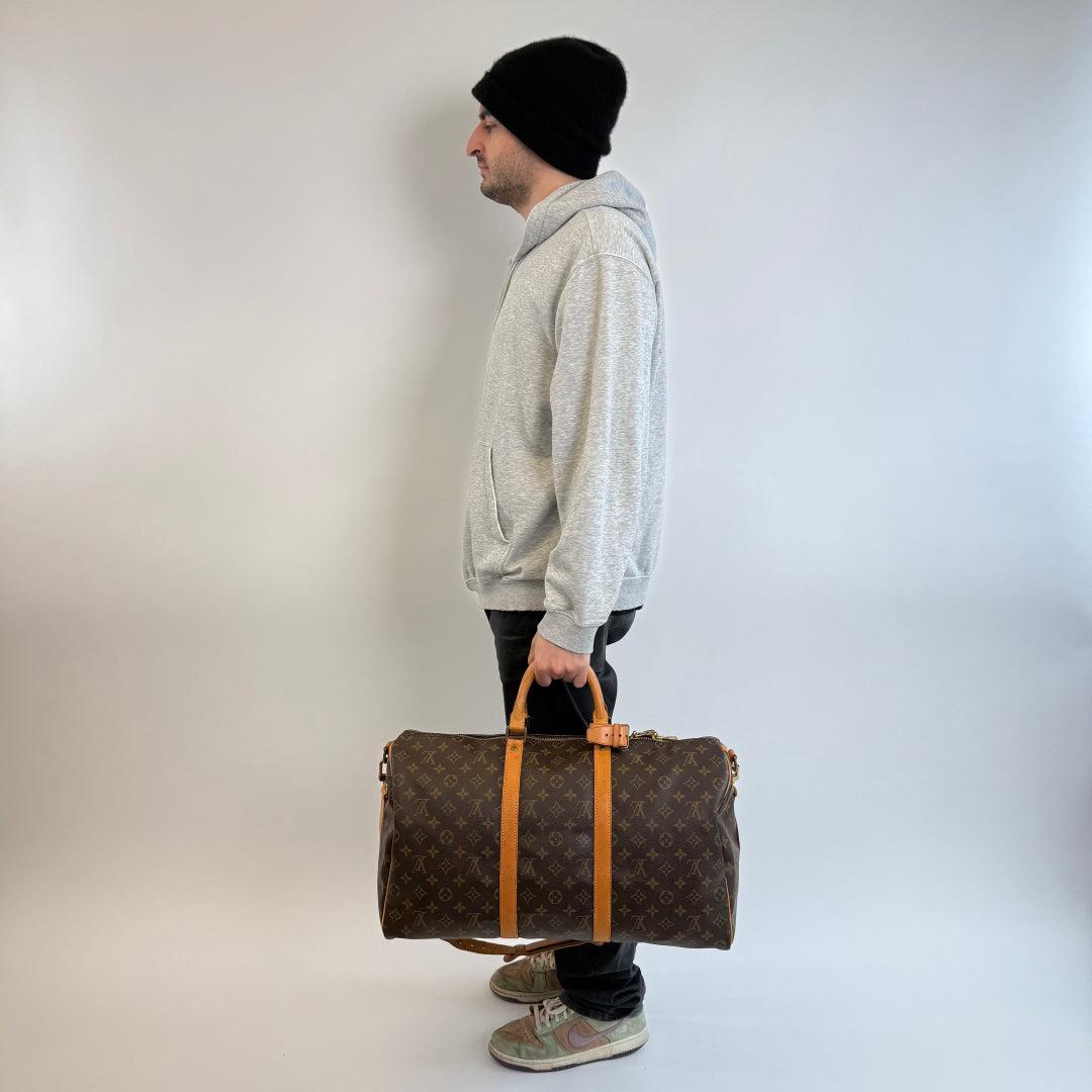 Louis Vuitton Reisetasche Keepall 50 braun