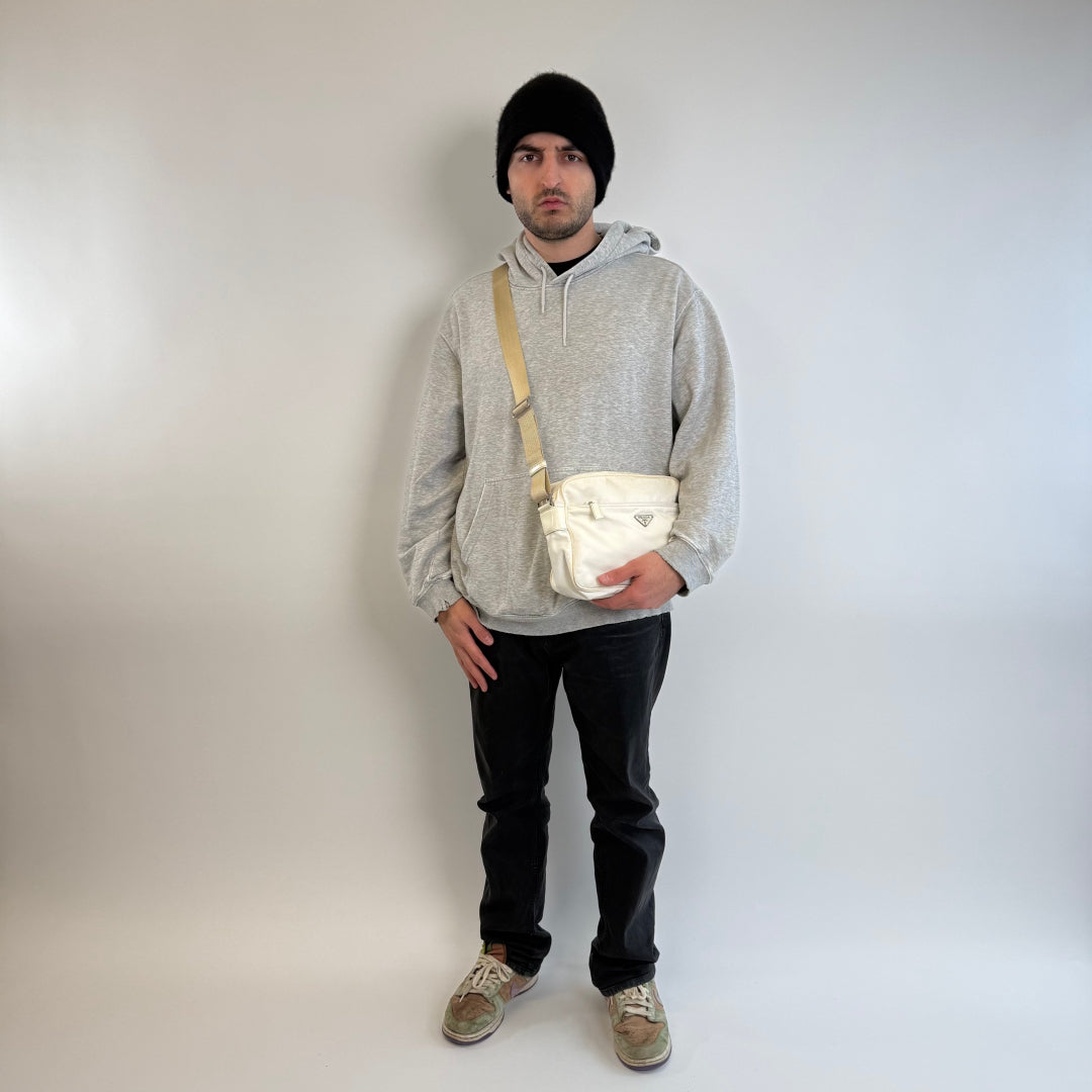 Prada shoulder bag rectangular small cream