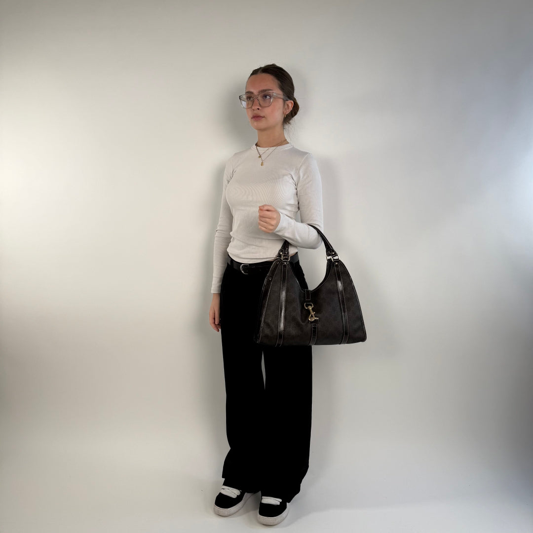 Gucci Handtasche Jackie Supreme dunkelbraun
