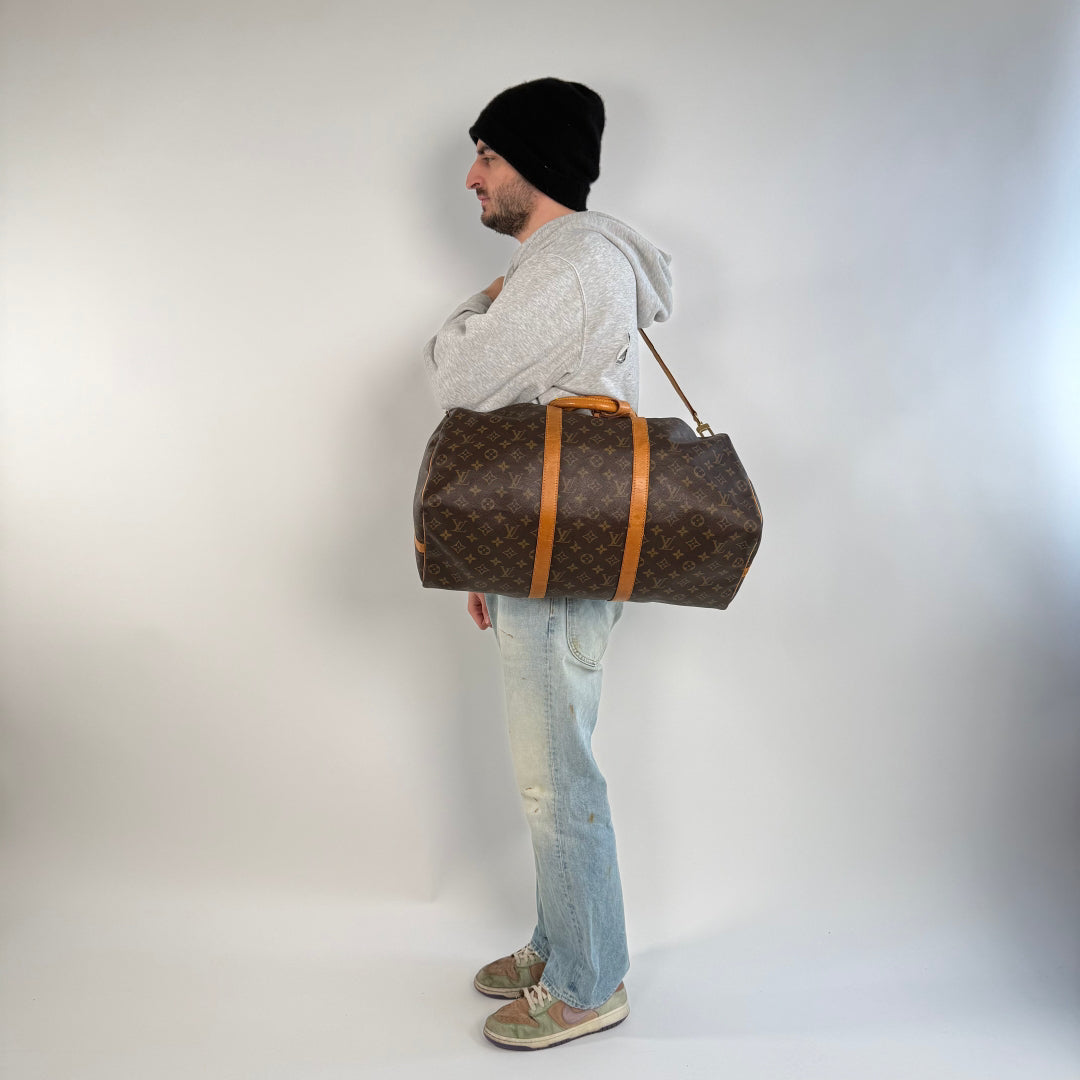 Louis Vuitton Reisetasche Keepall 50 braun