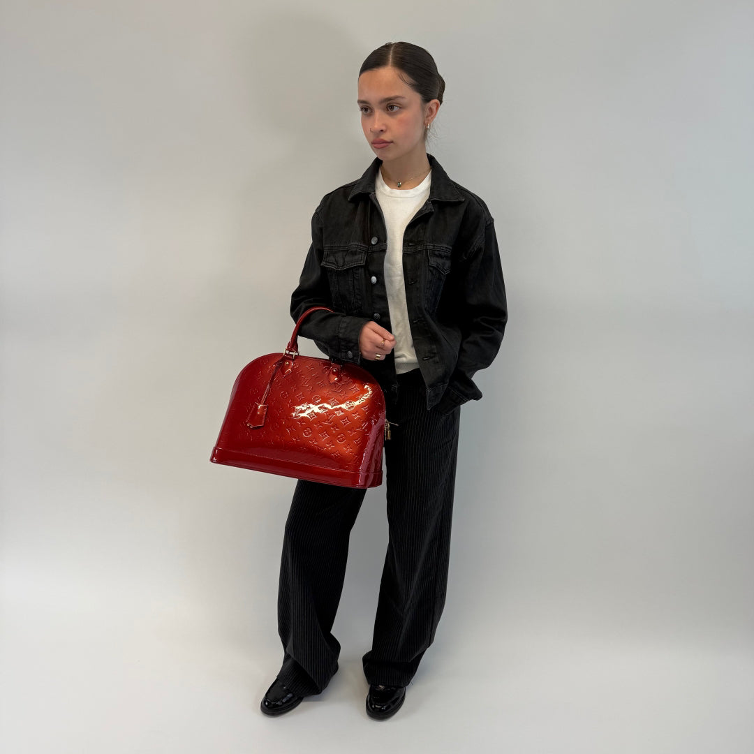 Louis Vuitton Alma GM Vernis Handbag