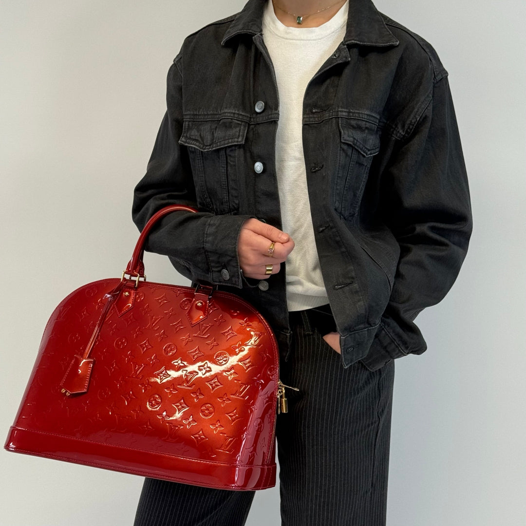 Louis Vuitton Handtasche Alma GM Vernis