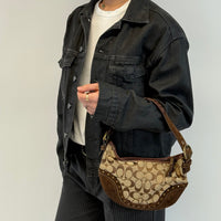 Coach Schultertasche Hobo Signature