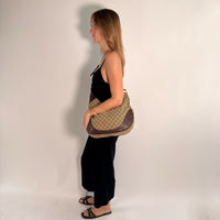 Gucci Shoulder Bag Charlotte Hobo monogram beige