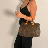 Louis Vuitton Speedy 30 Handbag Brown