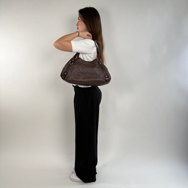 Gucci Handtasche / Shopper Abbey dunkelbraun