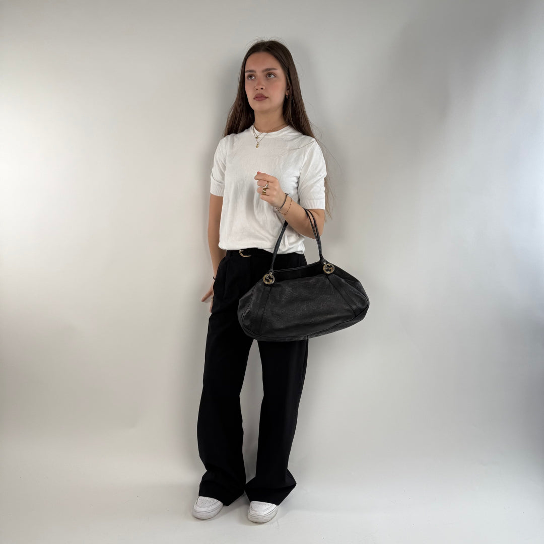 Gucci Handtasche / Shopper GG Twins schwarz
