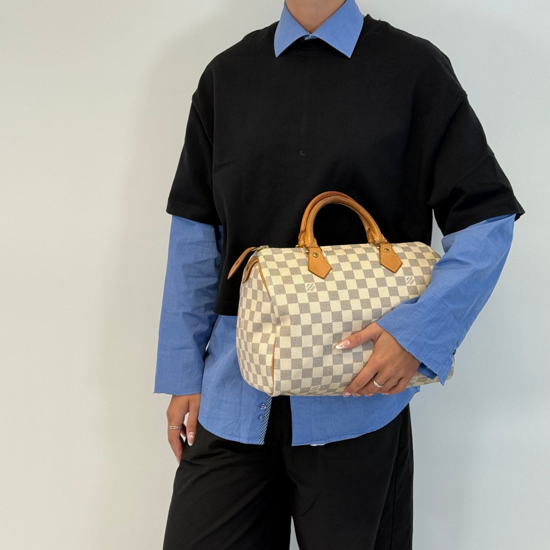 Louis Vuitton Handtasche Speedy 30 Damier Azur
