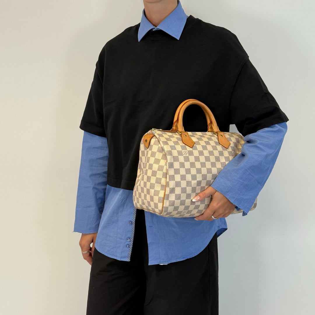 Louis Vuitton Handtasche Speedy 30 Damier Azur