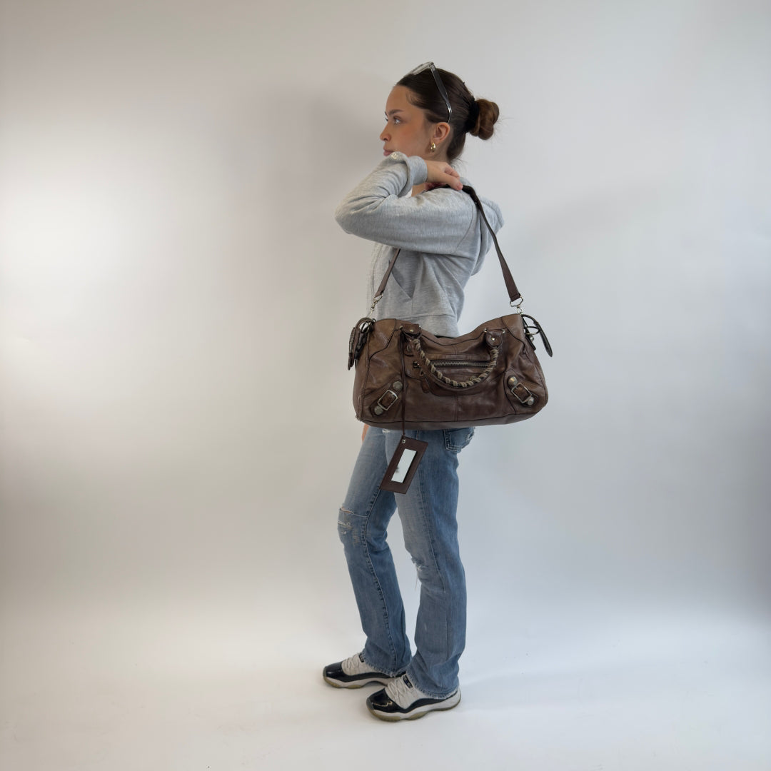 Balenciaga Handtasche Giant City bag dunkelbraun