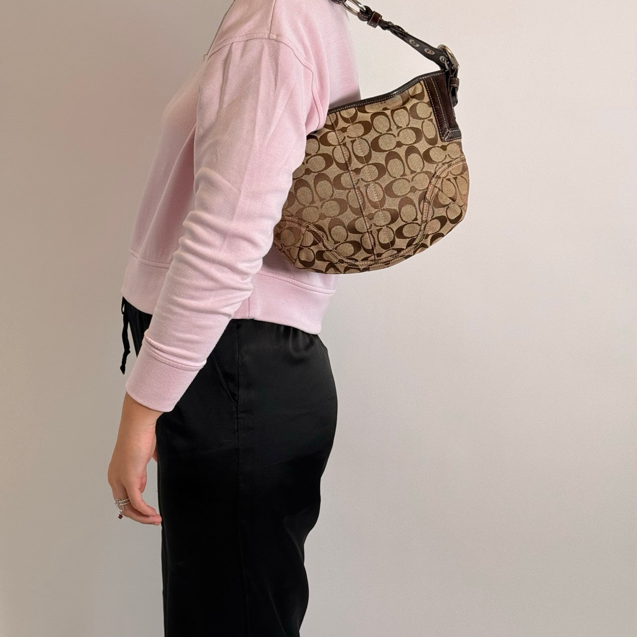 Coach Schultertasche Hobo Signature