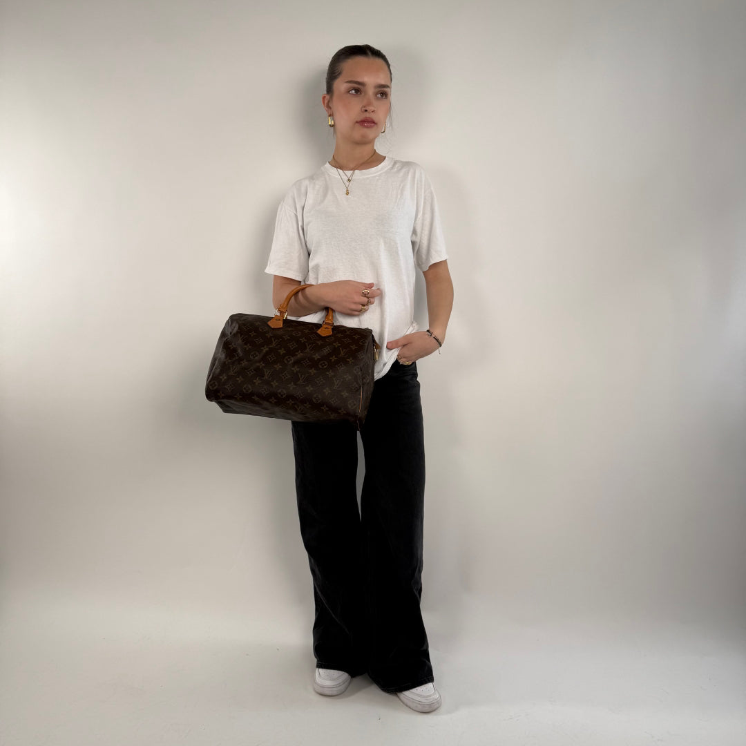 Louis Vuitton handbag Speedy 35 monogram brown