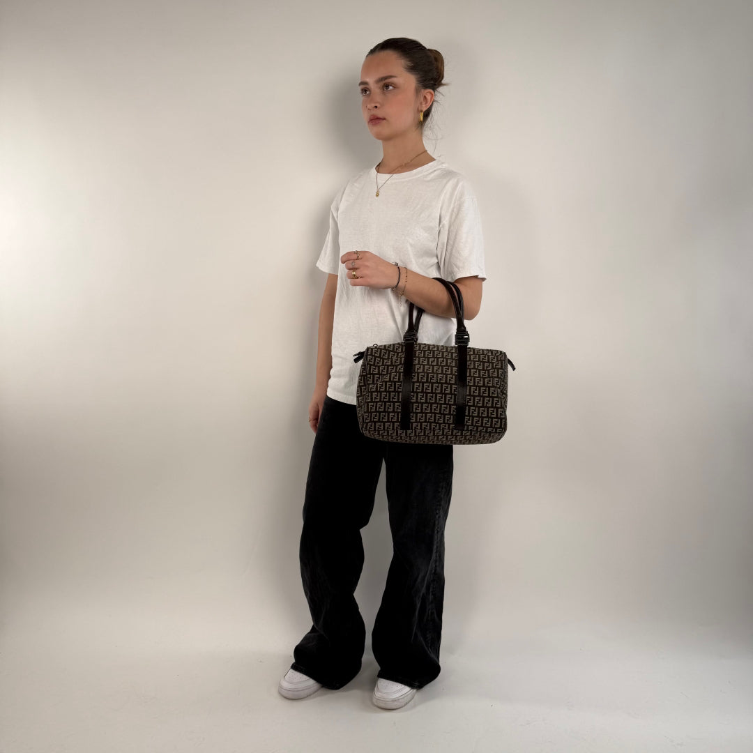 Fendi Handtasche Bauletto 30 braun