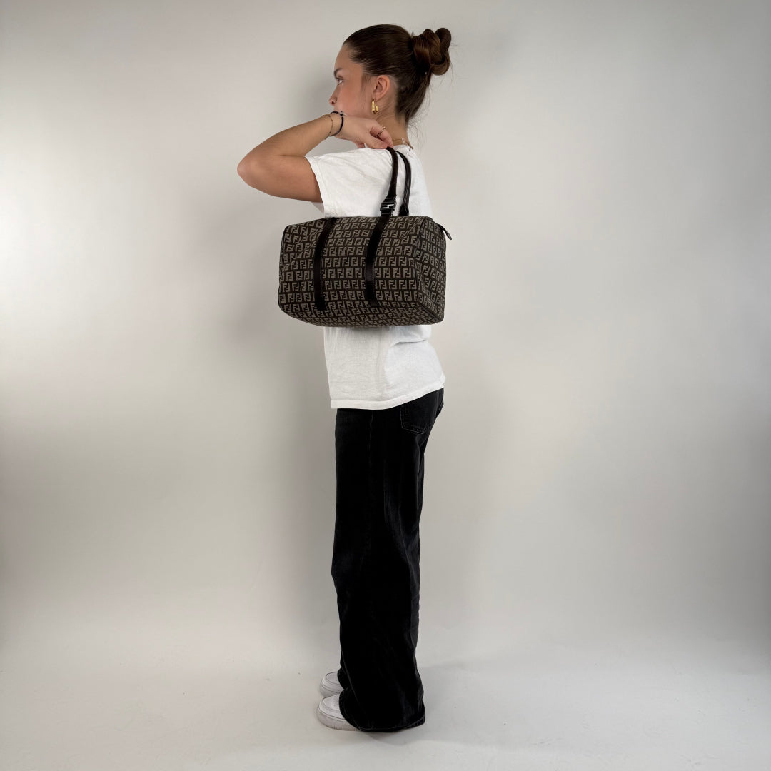 Fendi Handtasche Bauletto 30 braun