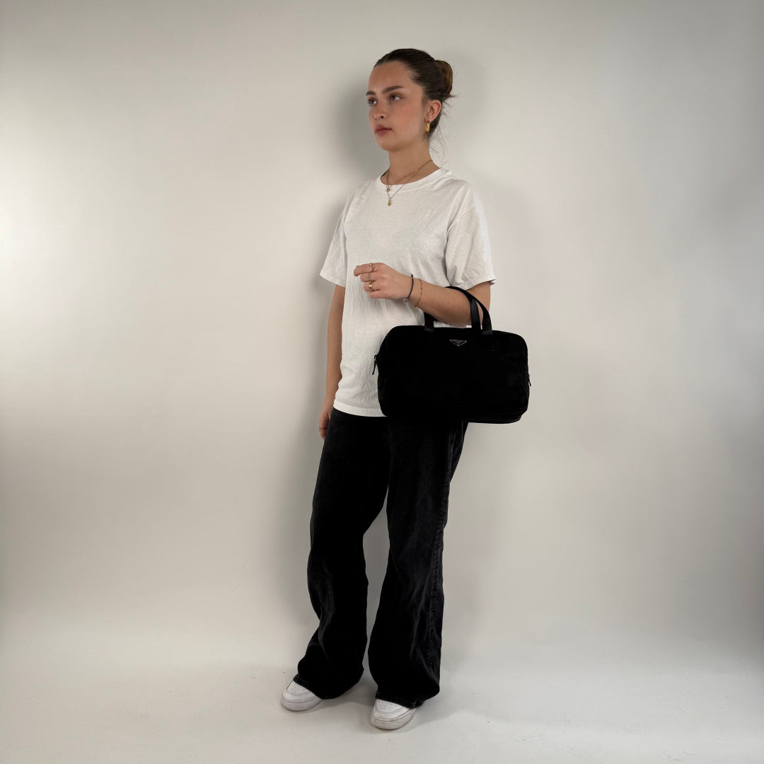 Prada Handtasche rechteckig schwarz