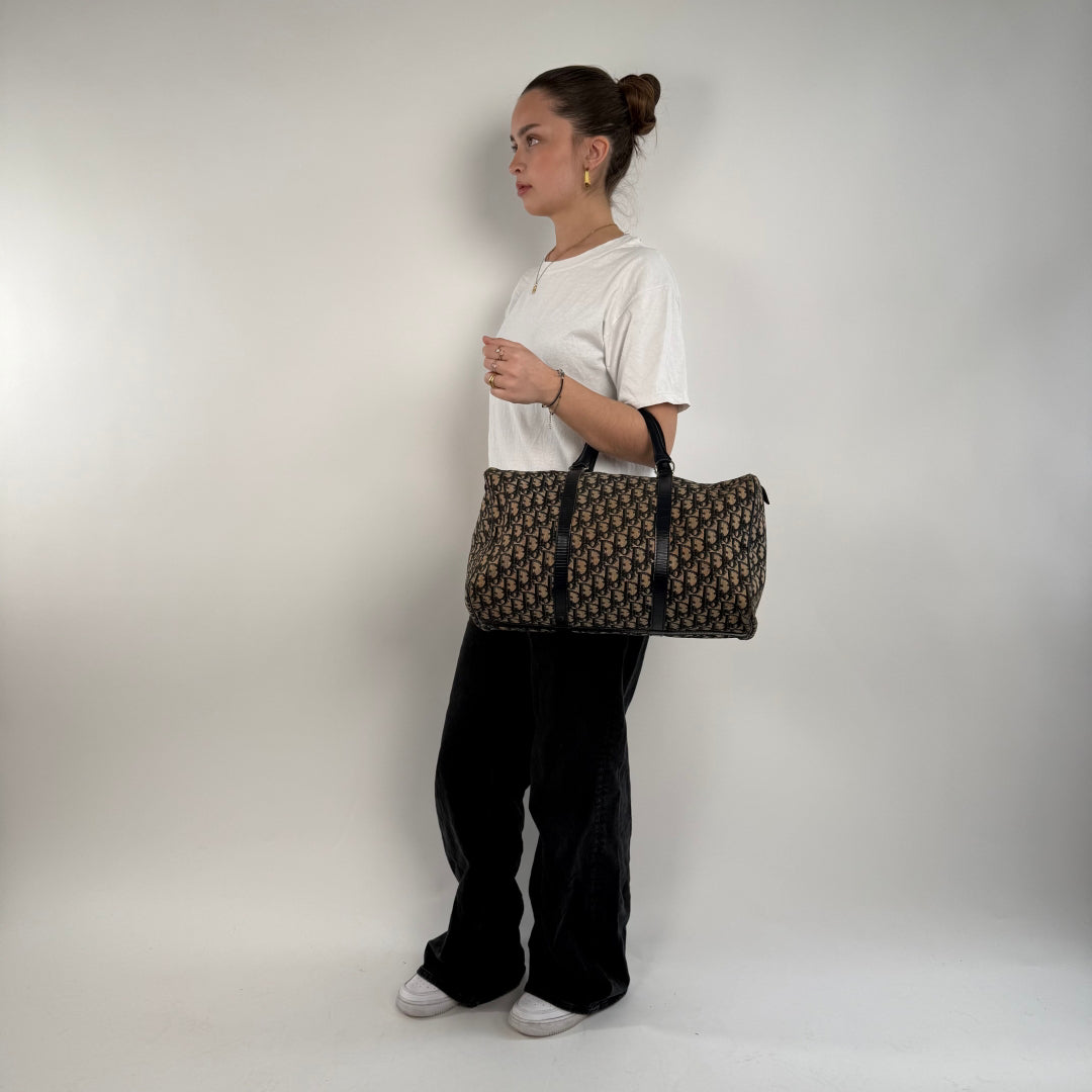 Dior Handtasche Boston 40 beige & blau